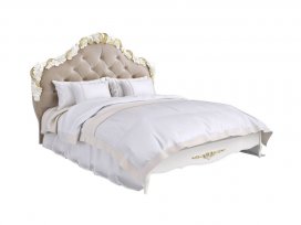 Кровать с мягким изголовьем 160×200 Romantic Gold R416-K02-G-B01
