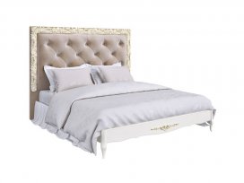 Кровать с мягким изголовьем 180×200 Romantic Gold R218D-K02-G-B01