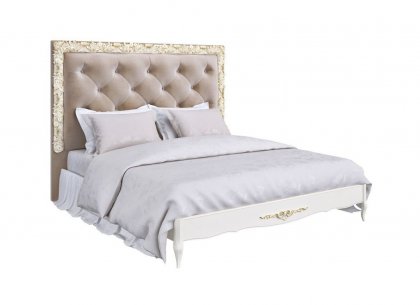 Кровать с мягким изголовьем 180×200 Romantic Gold R218D-K02-G-B01