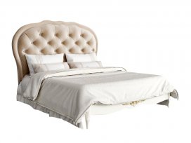 Кровать с мягким изголовьем 160×200 Romantic Gold R516-K02-G-B01
