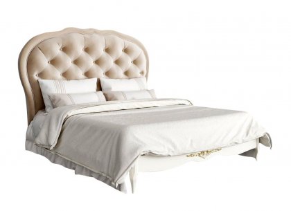 Кровать с мягким изголовьем 160×200 Romantic Gold R516-K02-G-B01
