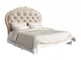 Кровать с мягким изголовьем 160×200 Romantic Gold R516D-K02-G-B01
