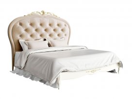 Кровать с мягким изголовьем 180×200 Romantic Gold R518D-K02-G-B01