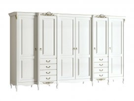 Шкаф 6 дверей Romantic Gold R626E-K02-G