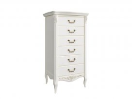 Комод высокий 6 ящиков Romantic R108-K02