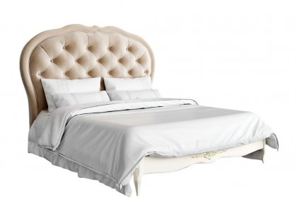 Кровать с мягким изголовьем 160×200 Romantic R516-K02-B01