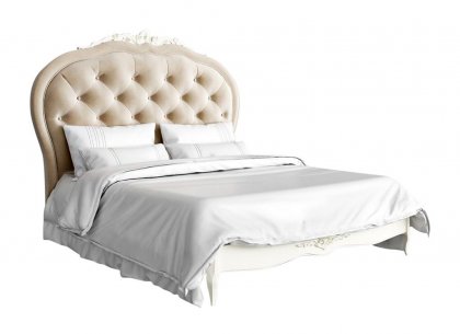 Кровать с мягким изголовьем 160×200 Romantic R516D-K02-B01