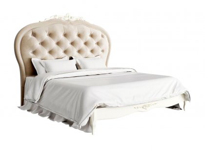 Кровать с мягким изголовьем 180×200 Romantic R518D-K02-B01