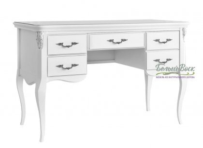 Кабинетный стол пристенный Silvery Rome S111M-K00-S