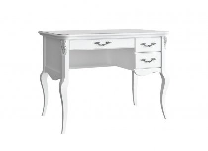 Кабинетный стол пристенный Silvery Rome S111SR-K00-S