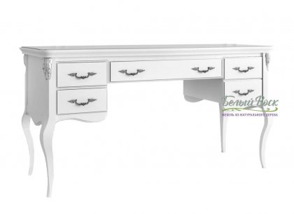 Кабинетный стол широкий Silvery Rome S111L-K00-S