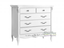 Комод бельевой 5 ящиков Silvery Rome S109-K00-S
