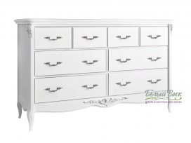 Комод широкий 8 ящиков Silvery Rome S134-42-K00-S