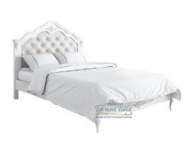 Кровать с мягким изголовьем 120×200 Silvery Rome S312-K00-S-B07