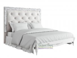 Кровать с мягким изголовьем 180×200 Silvery Rome S218D-K00-S-B07