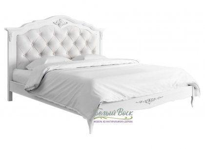 Кровать с мягким изголовьем 180×200 Silvery Rome S318-K00-S-B07