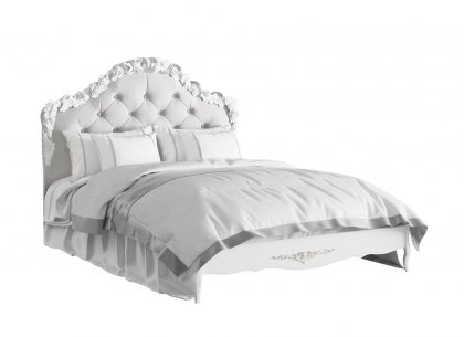 Кровать 140×200 Silvery Rome S414-K00-S-B07