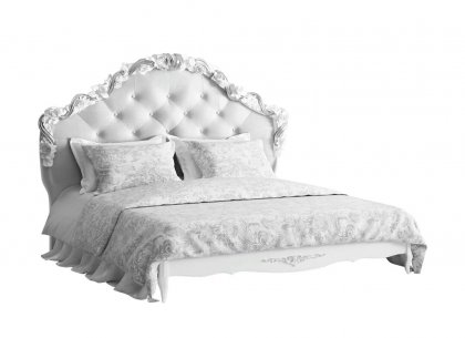 Кровать 180×200 Silvery Rome S418-K00-S-B07