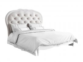 Кровать с мягким изголовьем 160×200 Silvery Rome S516-K00-S-B07