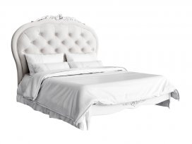 Кровать с мягким изголовьем 160×200 Silvery Rome S516D-K00-S-B07