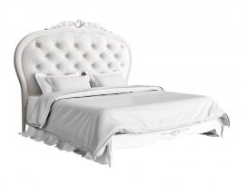 Кровать с мягким изголовьем 180×200 Silvery Rome S518D-K00-S-B07