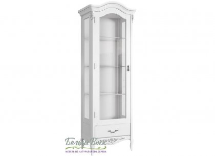 Витрина стеклянная L Silvery Rome S189-K00-S