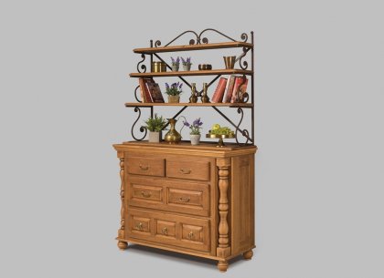 Комод с кованой граверсой Валенсия 2-27