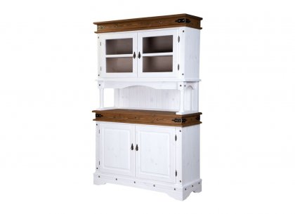 Буфет Викинг 01 (белый/антик)
