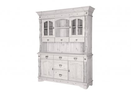 Буфет Викинг gl-05/1 с ящиками (белый)