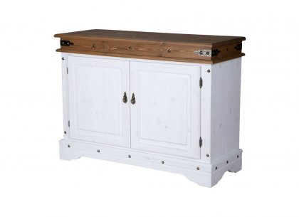 Комод Викинг 02 (белый/антик)