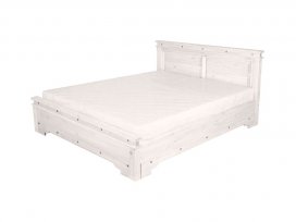 Кровать Викинг 01 (160) с низкой спинкой с настилом (белый)