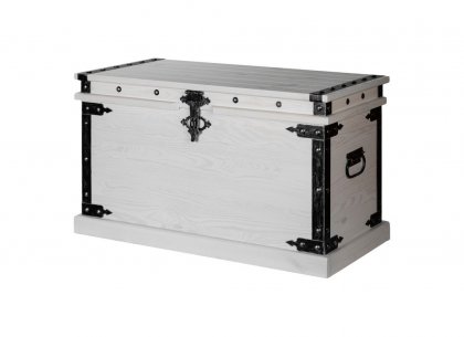 Сундук Викинг с прямой крышкой (белый)