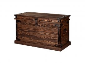 Сундук Викинг с прямой крышкой (орех)