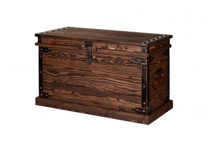 Сундук Викинг с прямой крышкой (орех)