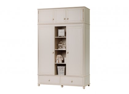 Шкаф Бетти 3-ств №1 с антресолью