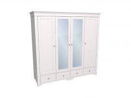 Шкаф 4-х дверный с 2 зеркалами БЕЙЛИ