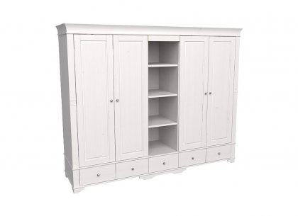 Шкаф 5-дверный с полками БЕЙЛИ