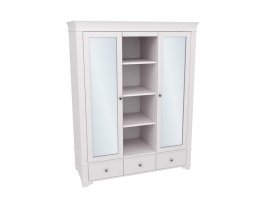 Шкаф с 2-мя зеркальными дверями и полками БЕЙЛИ