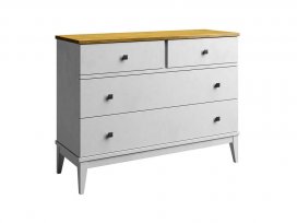 Комод Бон Вояж 04 (белый лак/антик 24)