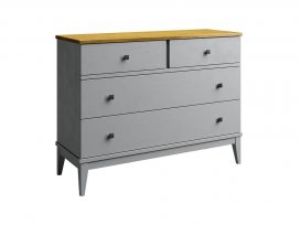 Комод Бон Вояж 04 (серый 7042/антик 24)