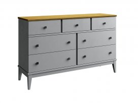 Комод Бон Вояж 07 (серый 7042/антик 24)