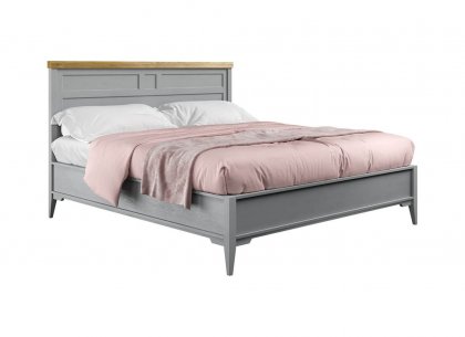 Кровать 180х200 Бон Вояж (серый 7042/антик 24)