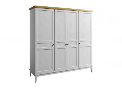 Шкаф для одежды Бон Вояж 40 (белый лак/антик 24)