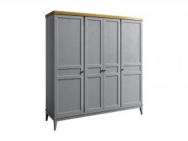 Шкаф для одежды Бон Вояж 40 (серый 7042/антик 24)