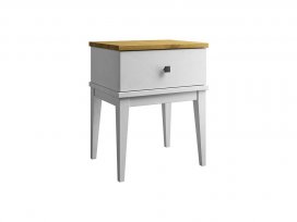 Тумба прикроватная Бон Вояж 01 (белый лак/антик 24)