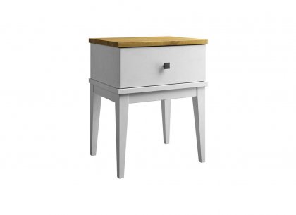 Тумба прикроватная Бон Вояж 01 (белый лак/антик 24)