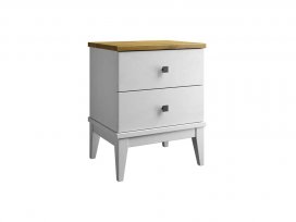 Тумба прикроватная Бон Вояж 02 (белый лак/антик 24)