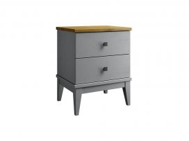 Тумба прикроватная Бон Вояж 02 (серый 7042/антик 24)