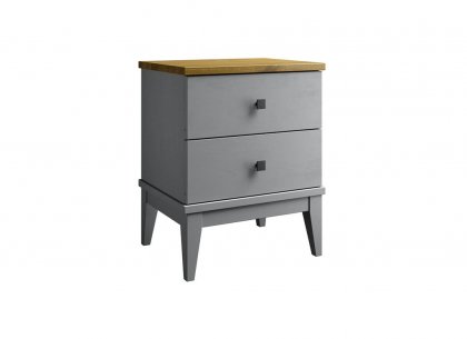 Тумба прикроватная Бон Вояж 02 (серый 7042/антик 24)