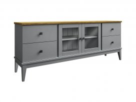 Тумба ТВ Бон Вояж 024 (серый 7042/антик 24) ФА